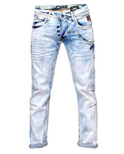 Herren Jeans Rusty Neal Jeanshose 'Ruben' Regular Fit 'DIE ETWAS ANDERE Jeans' Stretch Denim, Hosengröße:30W / 32L, Denim Color:8442-31 von R-Neal