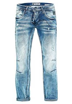 Herren Jeans Rusty Neal Jeanshose 'Ruben' Regular Fit 'DIE ETWAS ANDERE Jeans' Stretch Denim, Hosengröße:33W / 34L, Denim Color:8442-38 von R-Neal