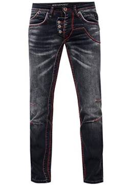 Herren Jeans Rusty Neal Jeanshose 'Ruben' Regular Fit 'DIE ETWAS ANDERE Jeans' Stretch Denim, Hosengröße:34/32, Denim Color:8442-45 von R-Neal