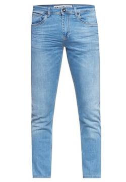 Herren Jeans Rusty Neal Premium Stretch Slim Fit Jeanshose 'Melvin' Streetwear Basics 12224, Hosengröße:33/34, Denim Color:Light Blue-6 von R-Neal