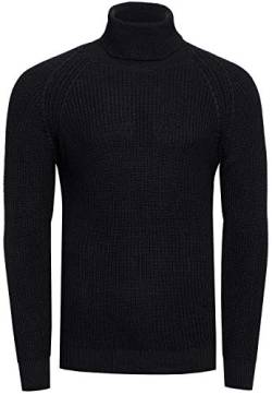 Rollkragenpullover Herren Stehkragen Pullover Rolli Hochkragen Strickpullover Rusty Neal Pulli Winter Kälte Schutz, Größe:L, Knitwear:Schwarz 382 von R-Neal