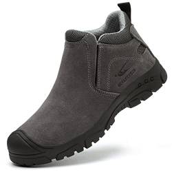 R-Win Arbeitsstiefel Nichtmetall Verbundwerkstoff Zehenkappe Stiefel Wildleder Slip on Schweißstiefel Sicherheit Konstruktion Industrie Isolierter Schuh von R-Win