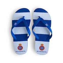 RCD Espanyol Unisex Sandaletten Flipflop, blau, 42 EU von R.C.D. Espanyol