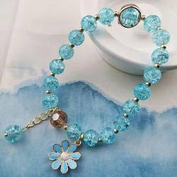 RAEF Mode Kristall Blume Perlen Armband für Frauen Sen Armreif Ins Beliebte Design Kristall Armband Schmuck von RAEF