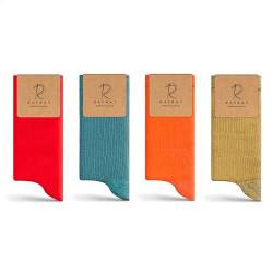 RAFRAY Socken - Damensocken in Geschenkbox - Crew-Länge Socks - Premium Baumwolle - 4 Paar - Größe 36-40 von RAFRAY