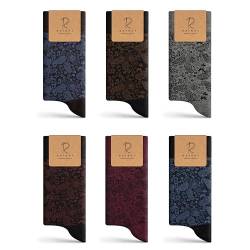 RAFRAY Socken – Premium Bambus Socken in Geschenkbox – Paisley Socken – Premium Bambusgarn – 6 Paar – Größe 40–44 von RAFRAY