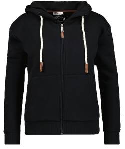 RAGMAN Damen Cardigan Hoody XL, Schwarz-009 von RAGMAN