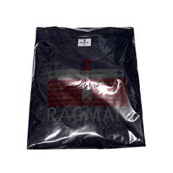 RAGMAN Herren Doppelpack - 2 T-Shirts mit Rundhals 4XL, Marine-070 von RAGMAN