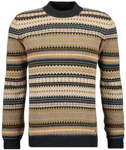 RAGMAN Herren Jacquard-Pullover, Baumwolle/Kaschmir M, Marine-070 von RAGMAN