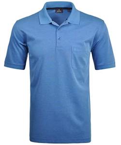 RAGMAN Herren Kurzarm Softknit Poloshirt ,Gr:-3XL ,Farbe:-Blau von RAGMAN