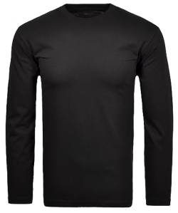 RAGMAN Herren Langarm-Shirt Rundhals XXL, Schwarz-009 von RAGMAN