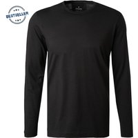 RAGMAN Herren Longsleeve schwarz Baumwolle von RAGMAN