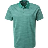 RAGMAN Herren Polo-Shirt grün Baumwoll-Jersey meliert von RAGMAN