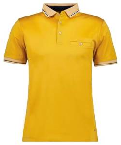 RAGMAN Herren Polo Uni mit Kontrastdetails, mercerisiert L, Mais-055 von RAGMAN