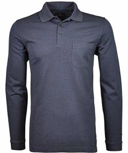 RAGMAN Herren Poloshirt Langarm XXL, Marine-070 von RAGMAN