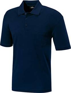 RAGMAN Herren RAGMAN Kurzarm Softknit Poloshirt Large, Marine von RAGMAN