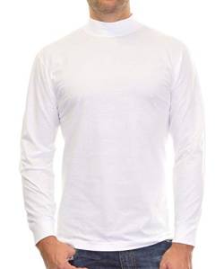 RAGMAN Herren RAGMAN Stehkragenshirt langarm Gr. S, Weiss-006 von RAGMAN