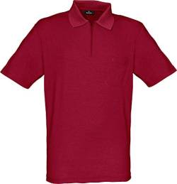 RAGMAN Herren Softknit-Poloshirt mit Zip L, Erdbeere-665 von RAGMAN