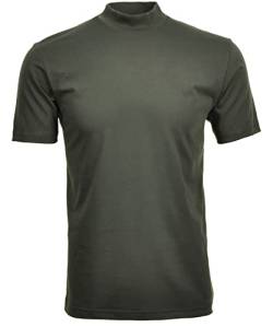 RAGMAN Herren Stehkragenshirt Kurzarm XXL, Khaki-308 von RAGMAN