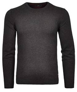 RAGMAN Herren Strickpullover Baumwolle/Kaschmir XXL, Anthrazit-019 von RAGMAN