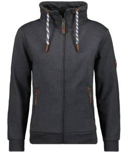 RAGMAN Herren Sweatjacke mit Stehkragen L, Anthrazit-019 von RAGMAN