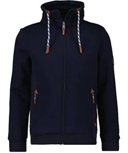 RAGMAN Herren Sweatjacke mit Stehkragen XL, Dunkelblau-711 von RAGMAN