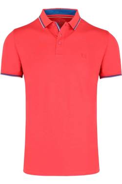 RAGMAN Modern Fit Poloshirt Kurzarm rose von RAGMAN