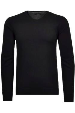 RAGMAN Modern Fit Pullover schwarz, Einfarbig von RAGMAN