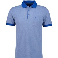 RAGMAN Poloshirt, Baumwolle, Logo-Stickerei, für Herren, blau, M von RAGMAN