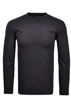 RAGMAN Regular Fit Longsleeve marine, Einfarbig von RAGMAN