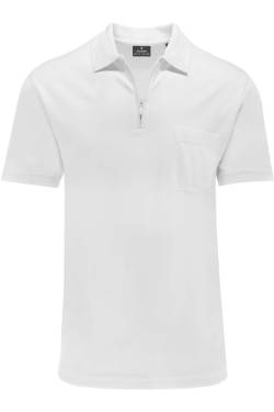 RAGMAN Regular Fit Poloshirt Kurzarm weiss von RAGMAN