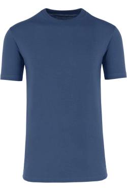 RAGMAN Regular Fit T-Shirt Rundhals nachtblau, Einfarbig von RAGMAN
