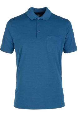 RAGMAN Soft Knit Regular Fit Poloshirt Kurzarm blau von RAGMAN