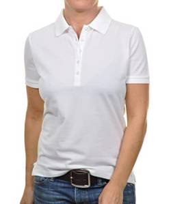 Ragman Damen RAGWOMAN Poloshirt Piqué M, Weiss-006 von RAGMAN