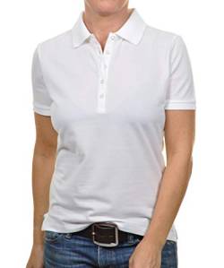 Ragman Damen RAGWOMAN Poloshirt Piqué XL, Weiss-006 von RAGMAN