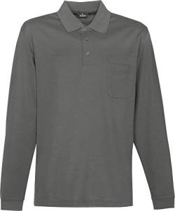 Ragman Herren-Poloshirt, Silbergrau, L von RAGMAN