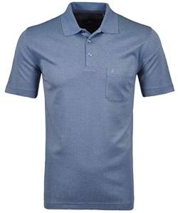 Ragman Herren Softknit-Polo Fishnet XL, Blau-718 von RAGMAN