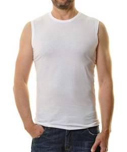 Ragman Herren Tank Top Rundhals 2er Pack, Weiß, 3XL von RAGMAN