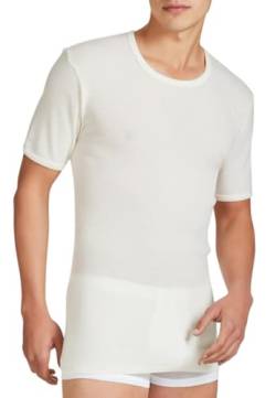 RAGNO 1 Shirt für Herren, kurzärmlig, Art. 60037, 100 % Merinowolle., Weiß Medium von RAGNO