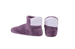 RAIKOU Cosyshoe Hausschuhe-Pantoffel Stiefel für Damen, Herren aus Micro Flausch mit ABS und Rutschfester Sohle, Super Flauschige (Lila,34-37) von RAIKOU