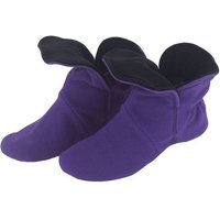 RAIKOU Hausstiefel Hüttenschuhe Stoppersocken für Damen Herren und Kinder  Hausschuh (aus Miro Fleece Super Flauschige) mit ABS und Rutschfester Sohle von RAIKOU