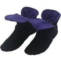 RAIKOU Hausstiefel Hüttenschuhe Stoppersocken für Damen Herren und Kinder  Hausschuh (aus Miro Fleece Super Flauschige) mit ABS und Rutschfester Sohle von RAIKOU