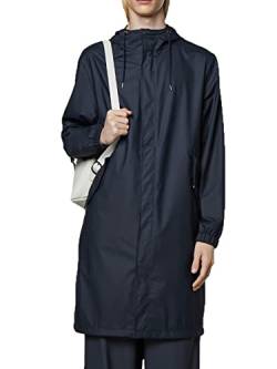 RAINS Unisex Fishtail Parka, 47 Marineblau, L von RAINS