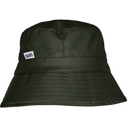 Rains Unisex Bucket Hat Mütze, 03 Grün, S von RAINS