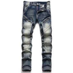 RAK Herren Jeans Multi -Taschen Herren Cargo Hose Herren Arbeitshose Arbeit Jeans Multi -Taschen (RAK-J1-BLUE3-30WX32L) von RAK SPORTSWEAR