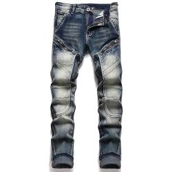 RAK Herren Jeans Multi -Taschen Herren Cargo Hose Herren Arbeitshose Arbeit Jeans Multi -Taschen (RAK-J1-BLUE3-32WX30L) von RAK SPORTSWEAR