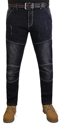 RAK Herren Jeans Multi -Taschen Herren Cargo Hose Herren Arbeitshose Arbeit Jeans Multi -Taschen (RAK-J1-BLUE4-36WX30L) von RAK SPORTSWEAR