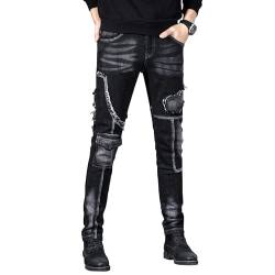 RAK Herren Jeans Multi -Taschen Herren Cargo Hose Herren Arbeitshose Arbeit Jeans Multi -Taschen (RAK-J1-Schwarz2-34WX32L) von RAK SPORTSWEAR