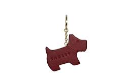 RADLEY Leder Schlüsselanhänger Tasche Charm My Dog in Dunkelrot, dunkelrot, One size von RALDEY
