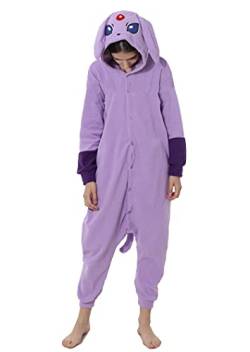 Relaxo Kostüm Evoli Onesie Einteiler Jumpsuit Tier Relax Kostuem Damen Herren Pyjama Fasching Halloween Schlafanzug Cosplay Erwachsene Karneval ZiYB L von RANSUU